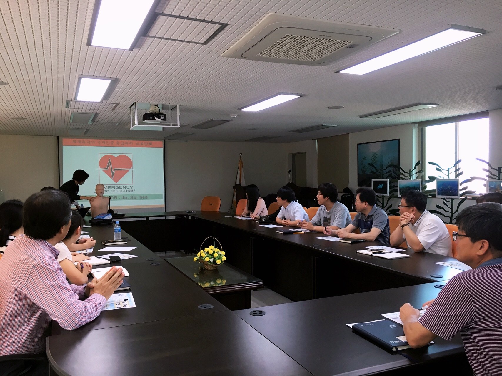 [2016.09.23.] 심폐소생술과 하임리히법, 자동제세동기 사용법 교육